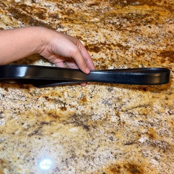 DIOR Vintage Reversible Belt Black Brown Leather - Picture 5 of 5